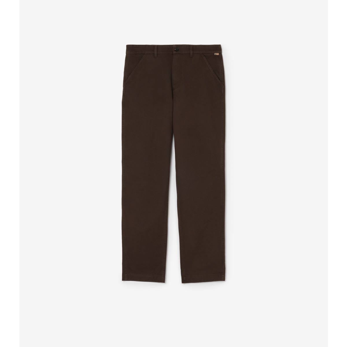  Check Cotton Twill Chinos