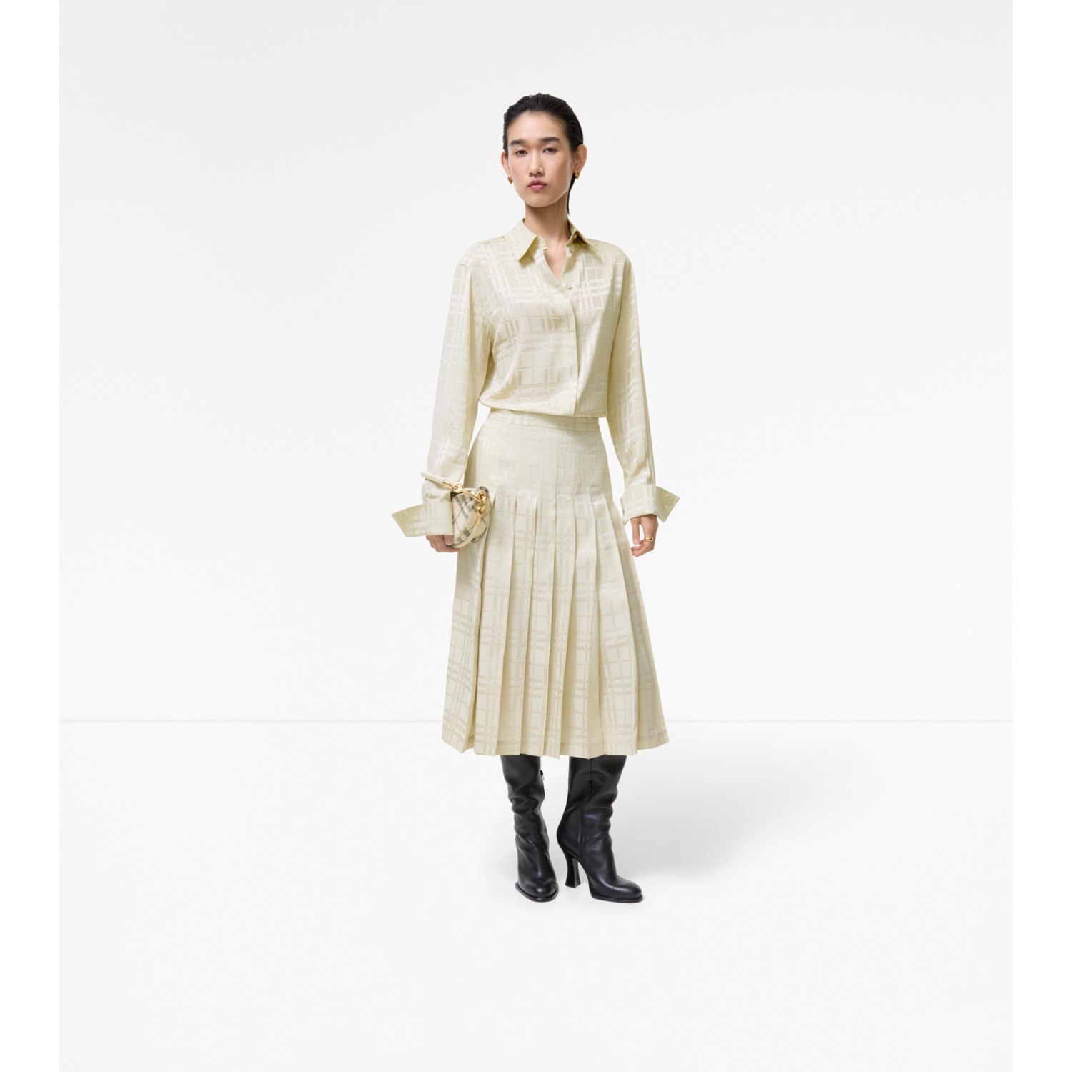 Silk Midi Kilt - thumbnail 2