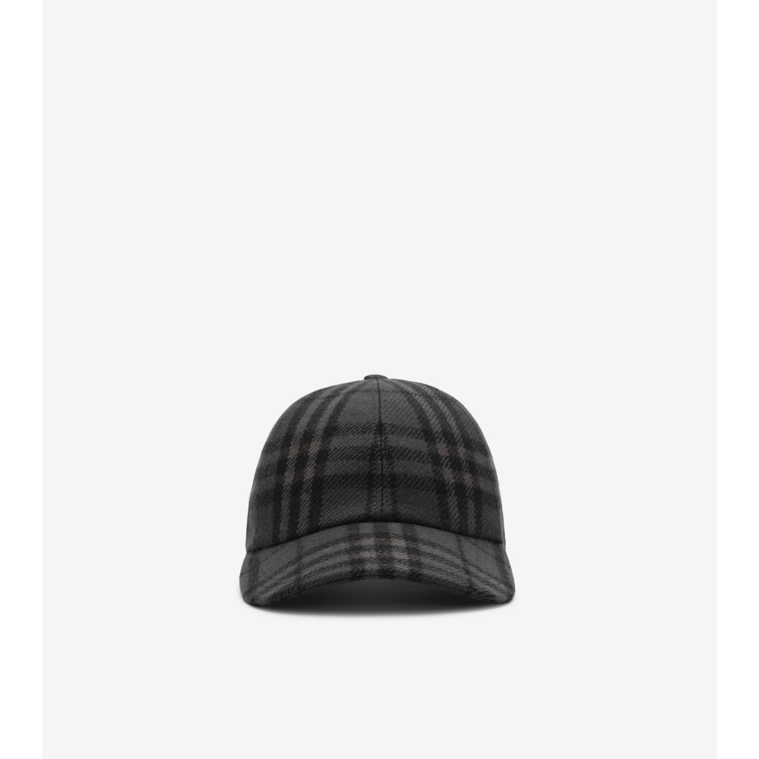 Check Wool Baseball Cap