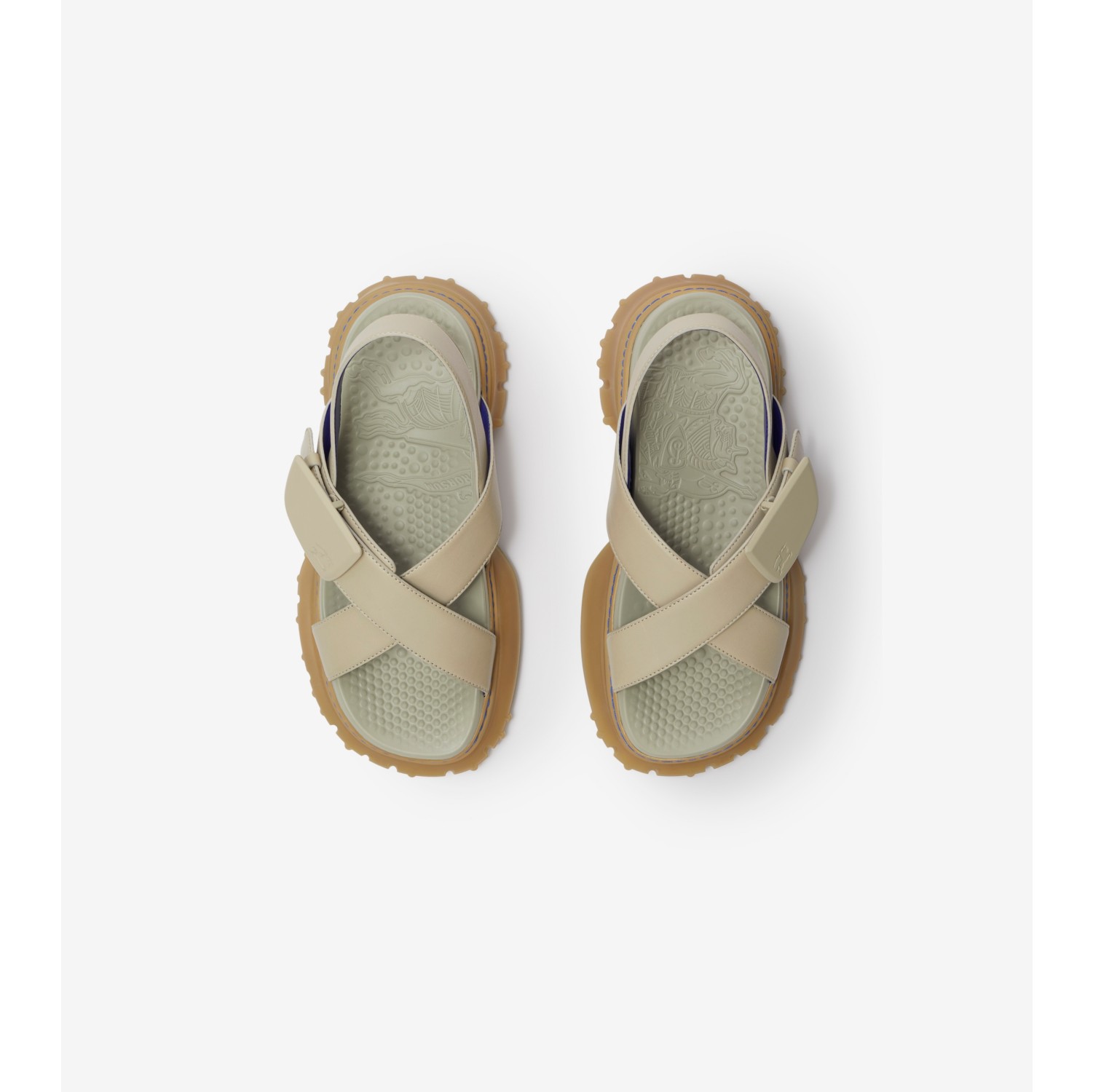 Sandalias Pebble en piel