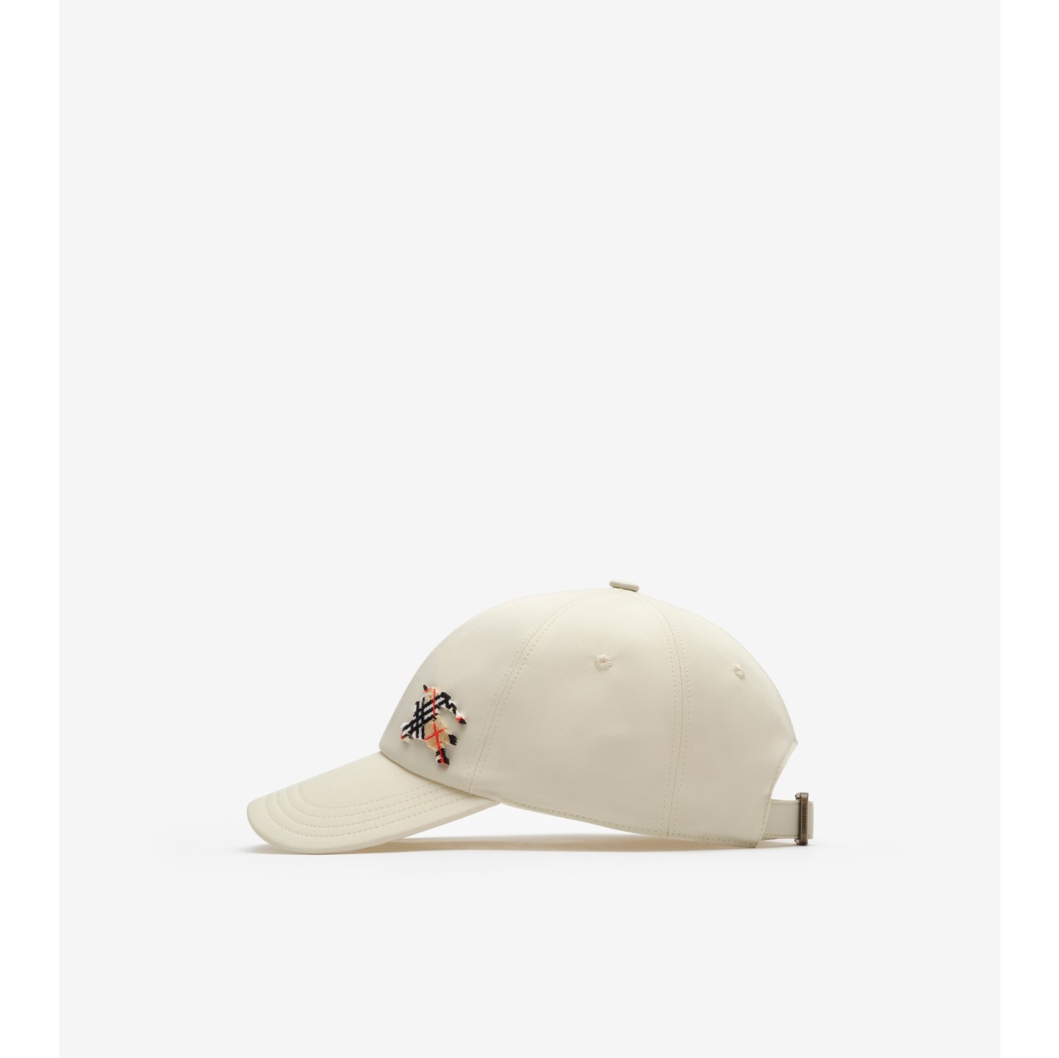 Knight Tropical Gabardine Baseball cap in Tundra white - Men | Burberry® Official