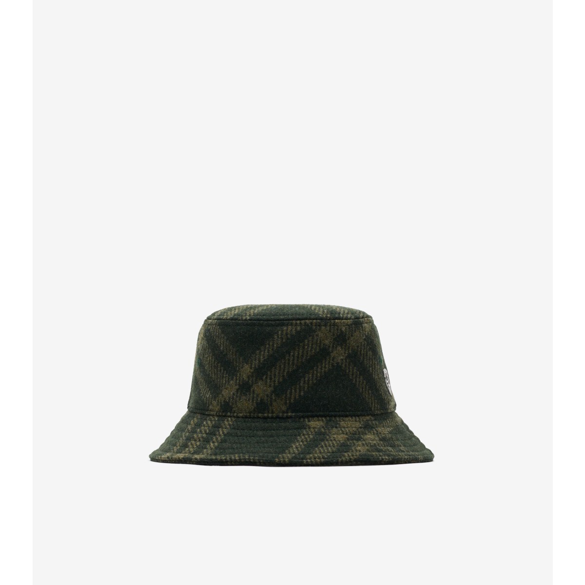 Shop Burberry Check Wool Bucket Hat In Root