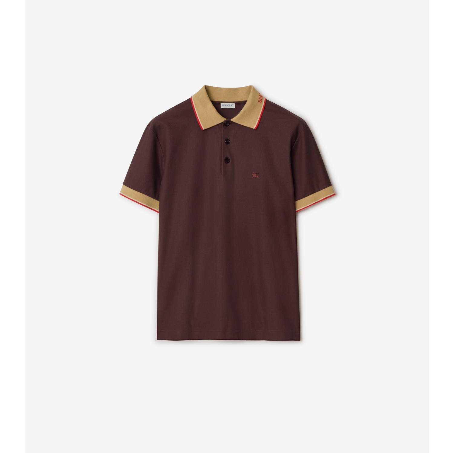 Logo Collar Cotton Polo Shirt