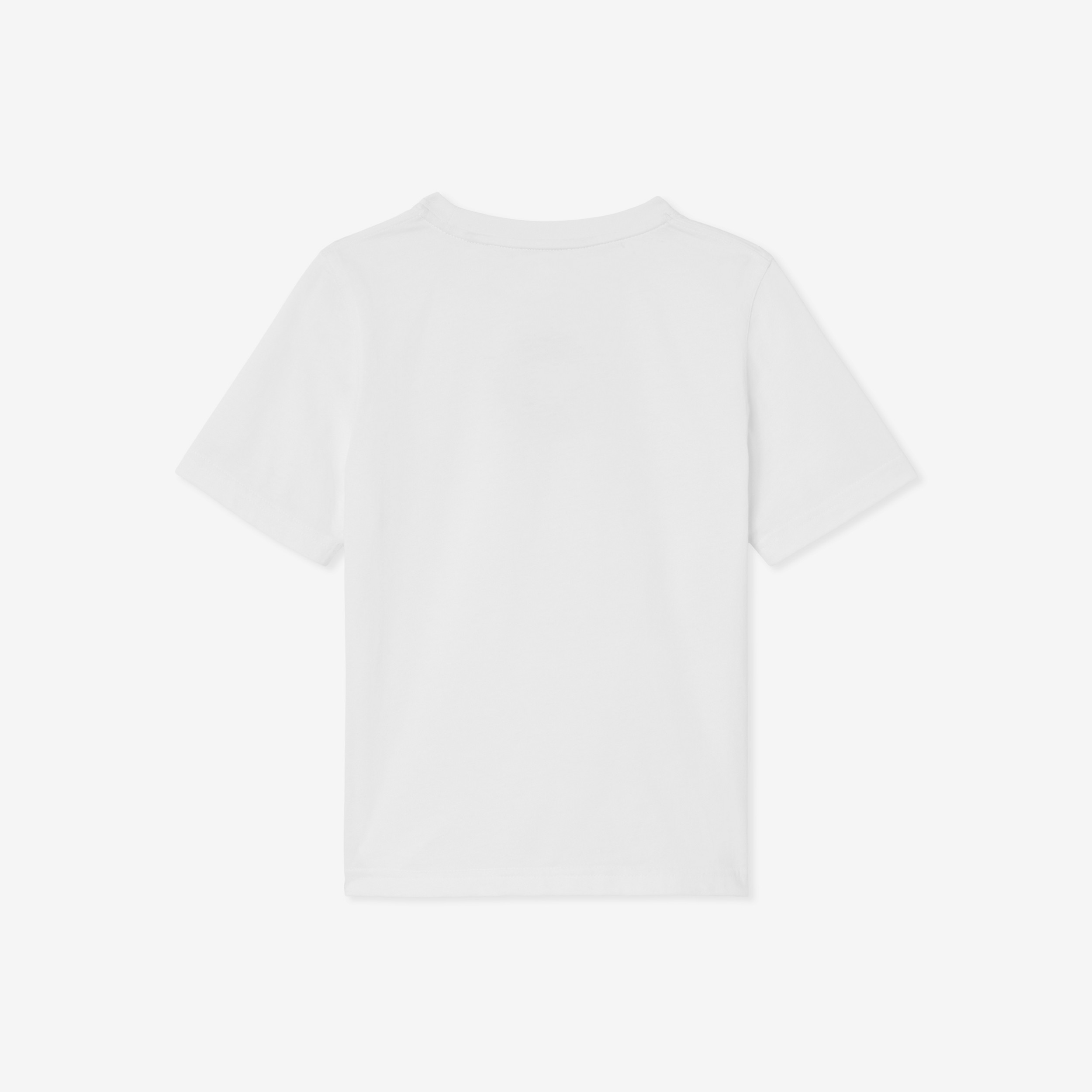 Camiseta em algodão com estampa gráfica (Branco) | Burberry® oficial - 2