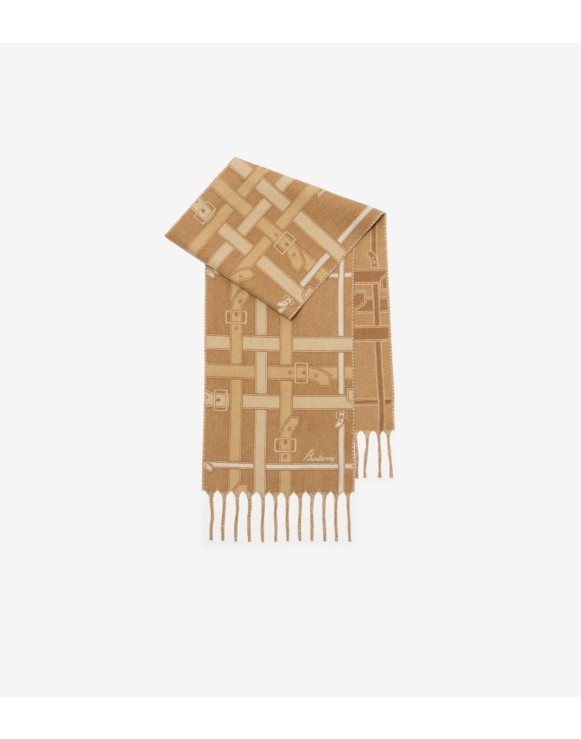 Belt Check Cashmere Scarf