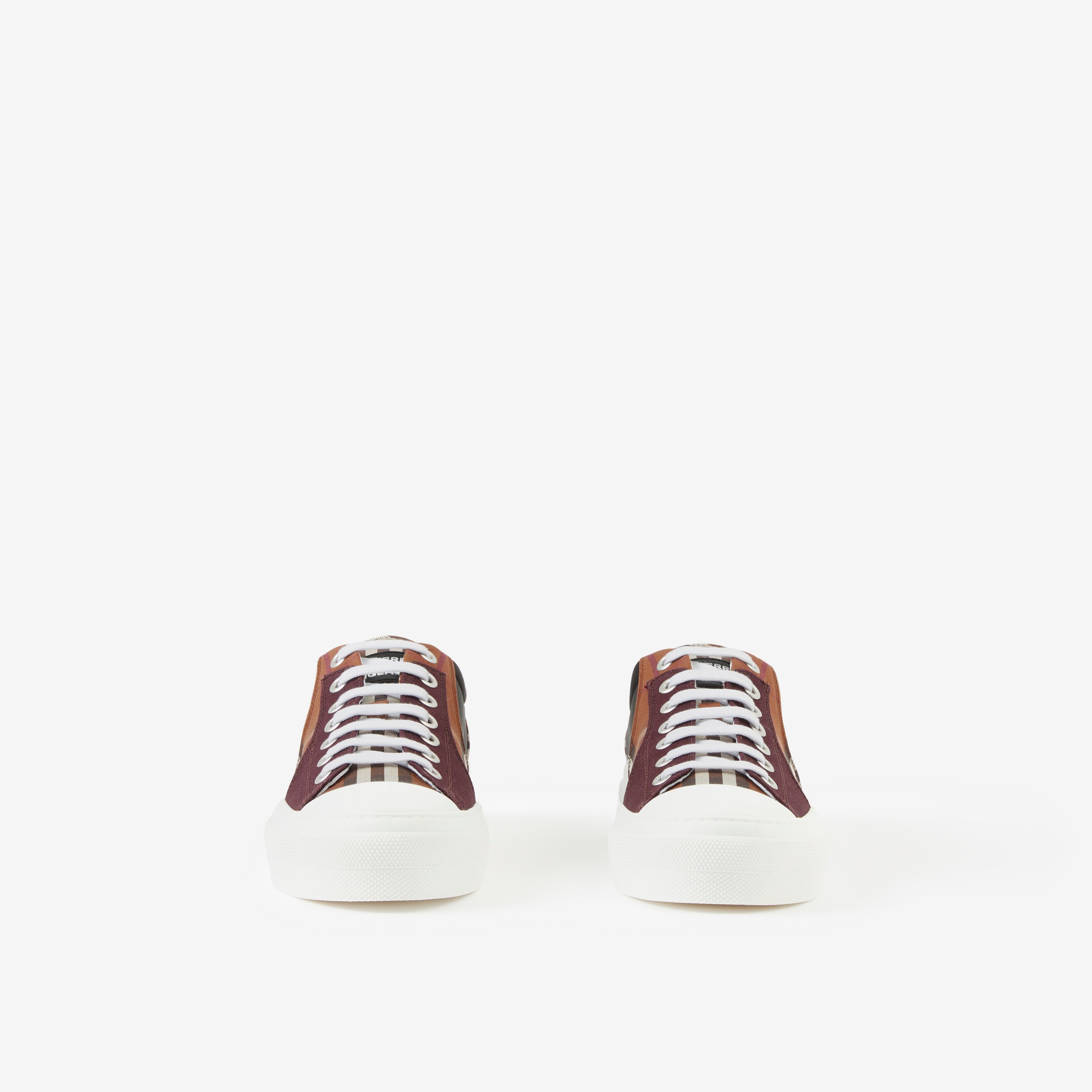 Sneakers en coton Vintage Check et néoprène (Bouleau Brun Sombre) - Homme | Site officiel Burberry® - 2