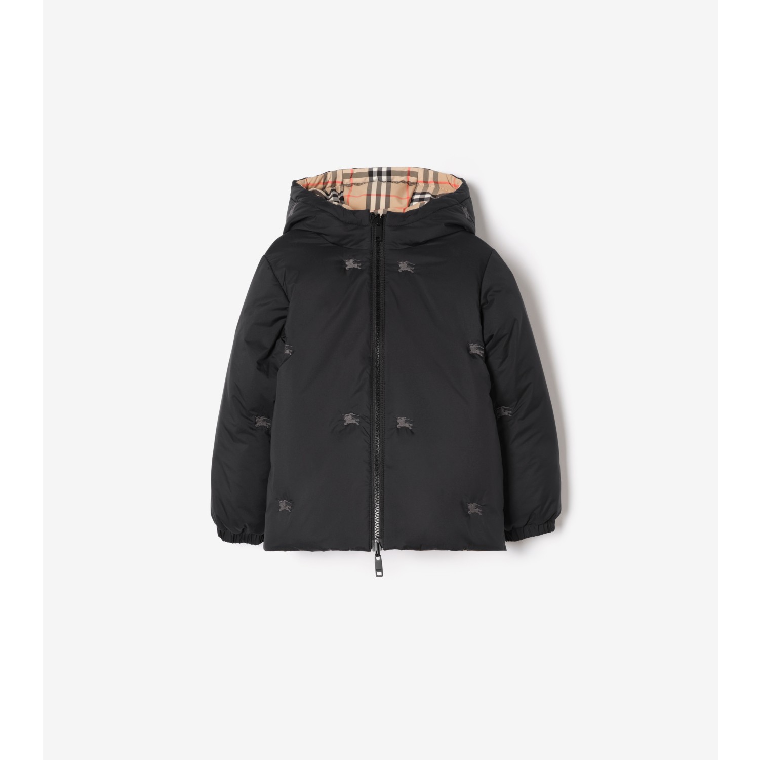 Reversible Check Puffer Jacket