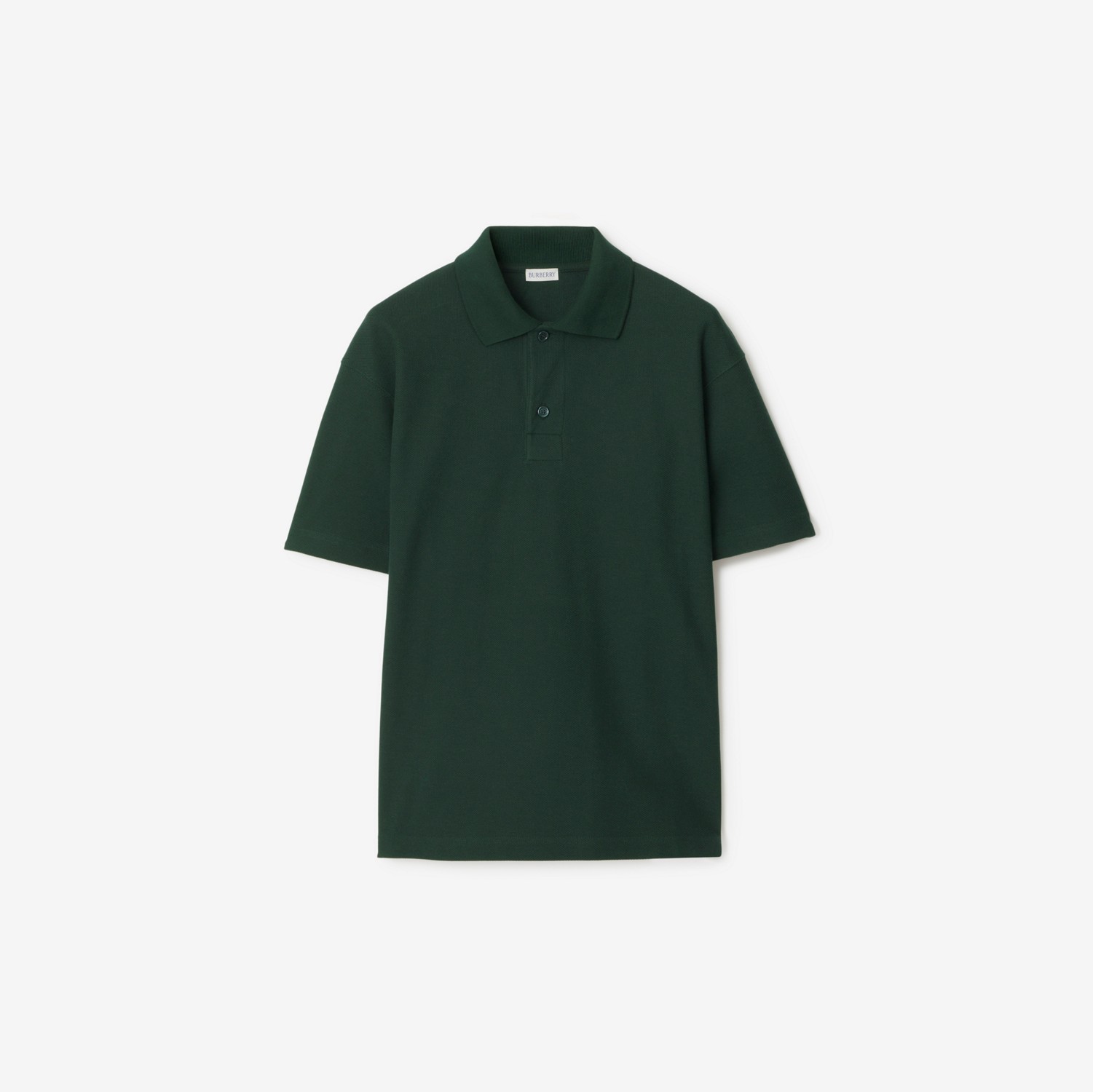 Cotton Polo Shirt in Vine - Men | Burberry® Official
