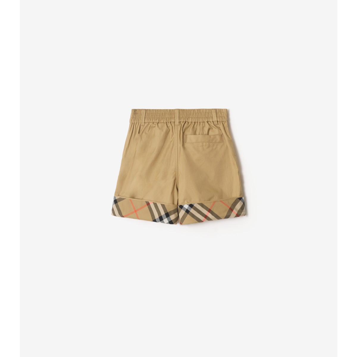  Check Turn-up Cotton Shorts