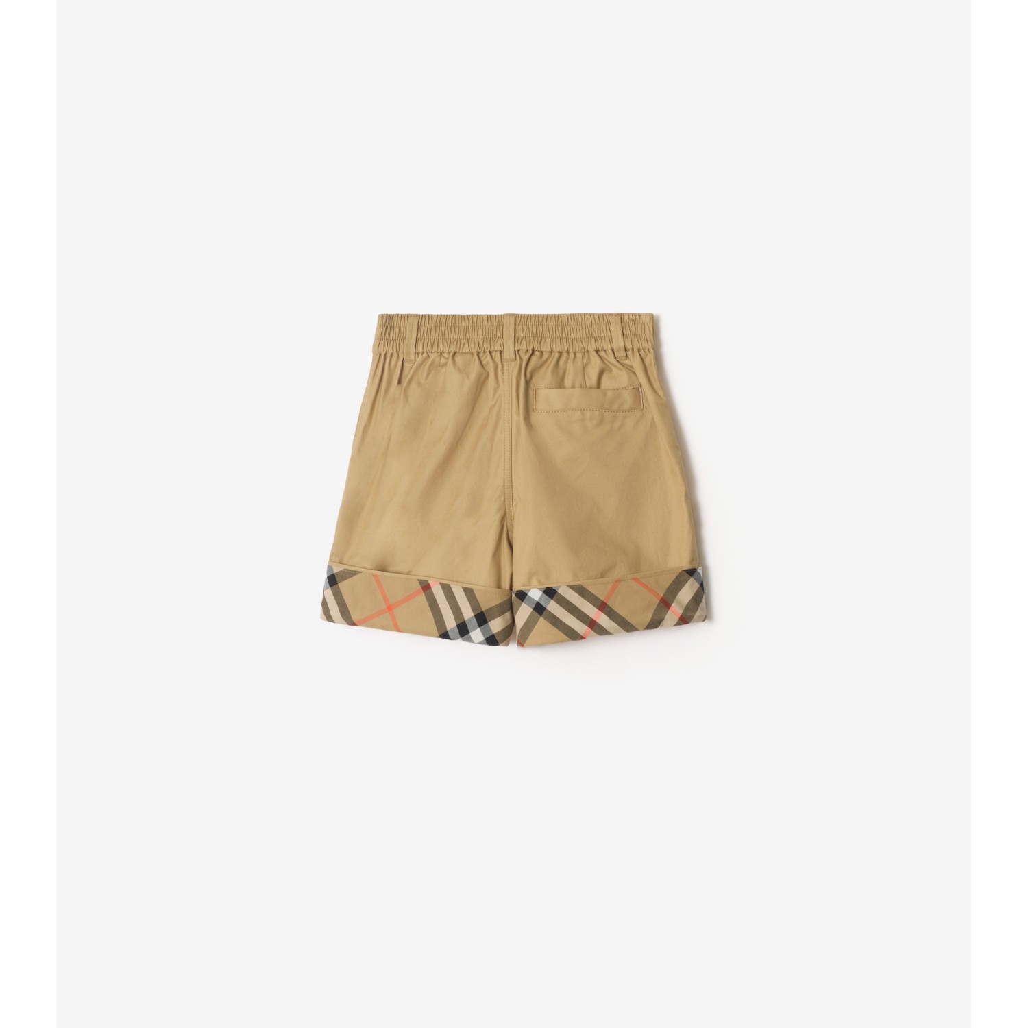 Check Turn-up Cotton Shorts - thumbnail 2
