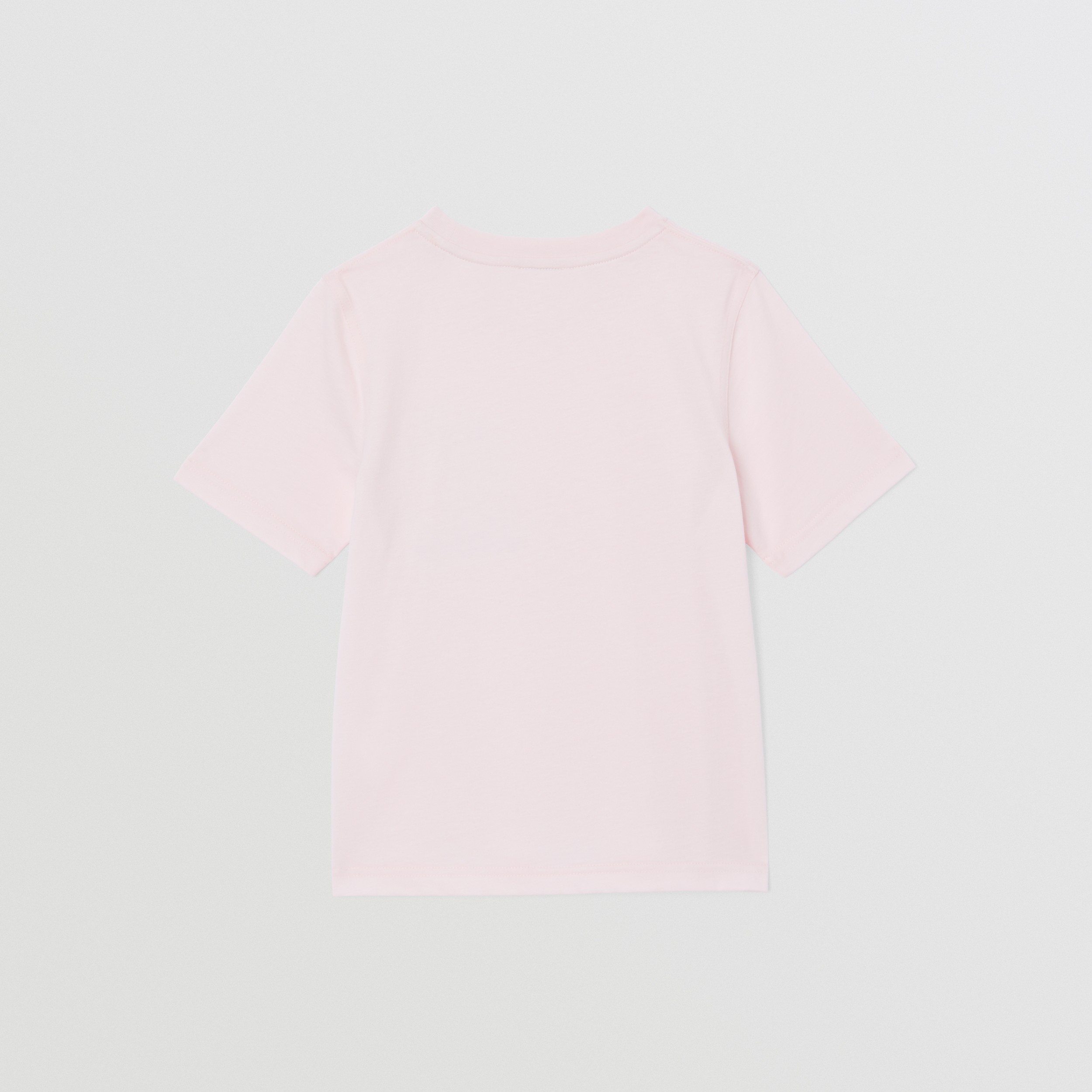 Rabbit Print Cotton T-shirt in Frosty Pink | Burberry® Official - 4