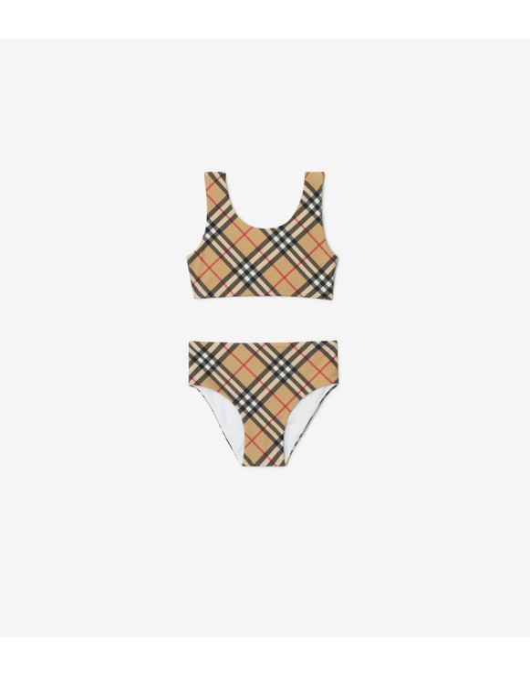 Bikini con stampa Check