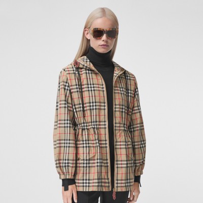 burberry check jacket women's