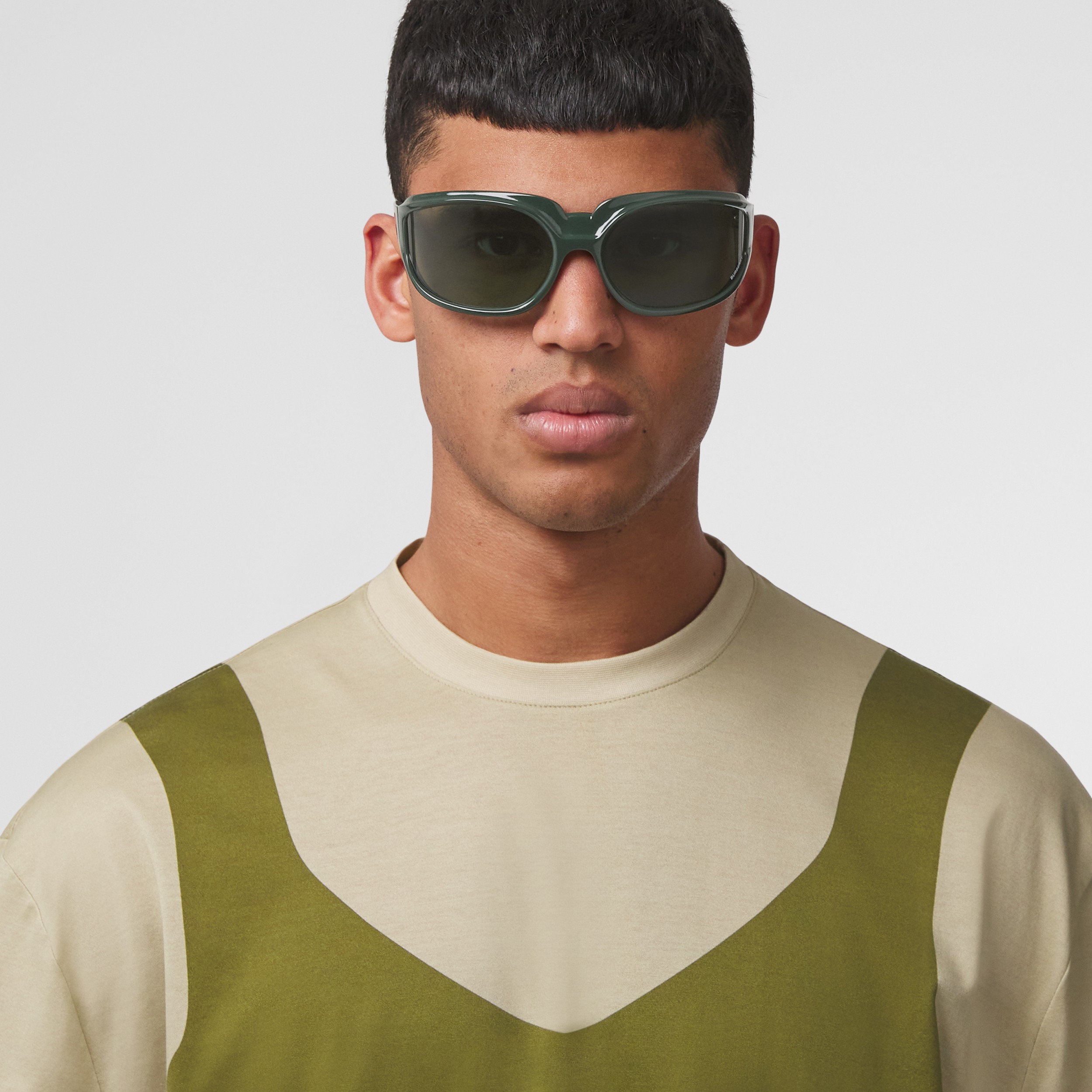 Ovale Sonnenbrille (Dunkles Fichtengrün) - Damen | Burberry® - 4