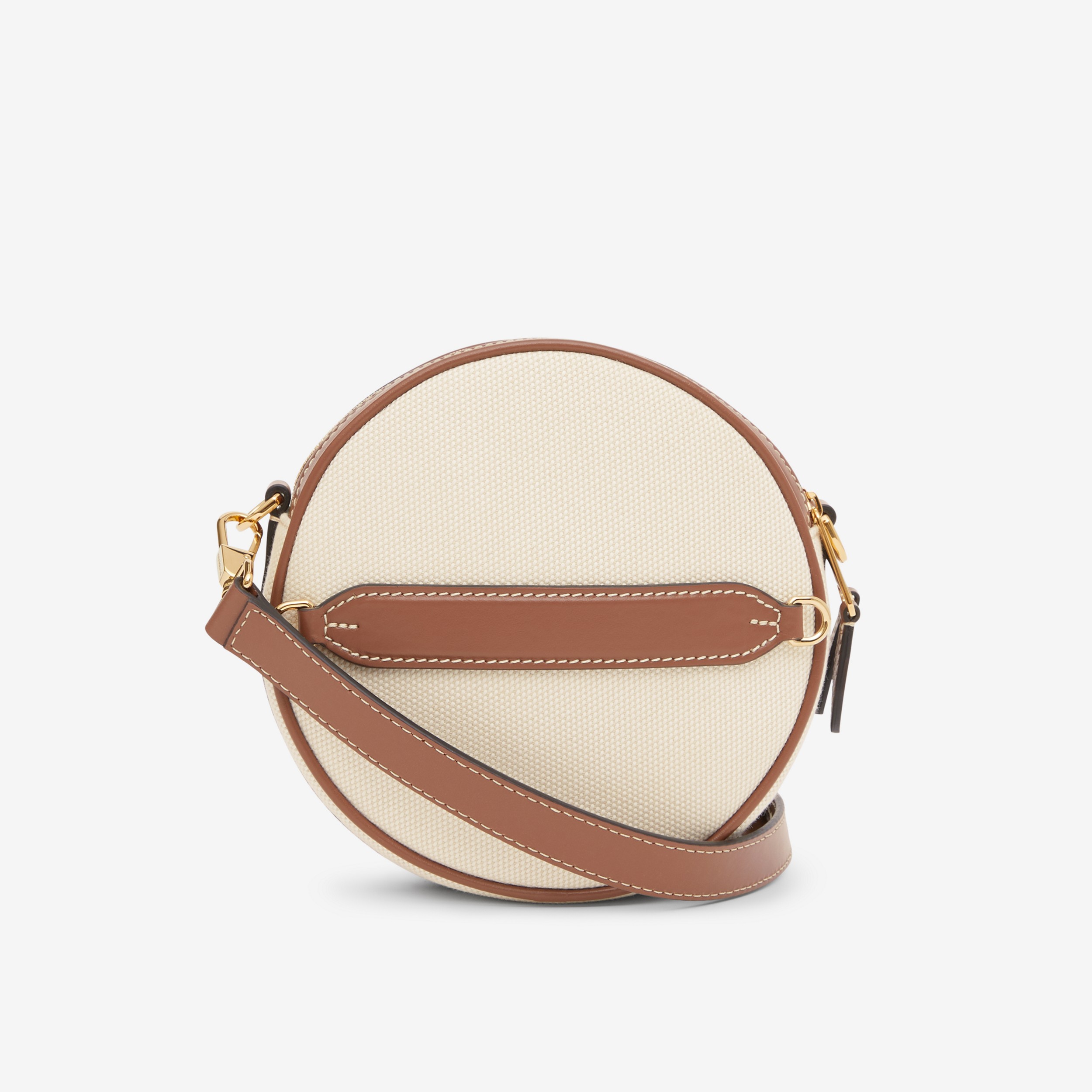 Logo Graphic Canvas and Leather Louise Bag in Natural/tan - Women | Burberry® Official - 4