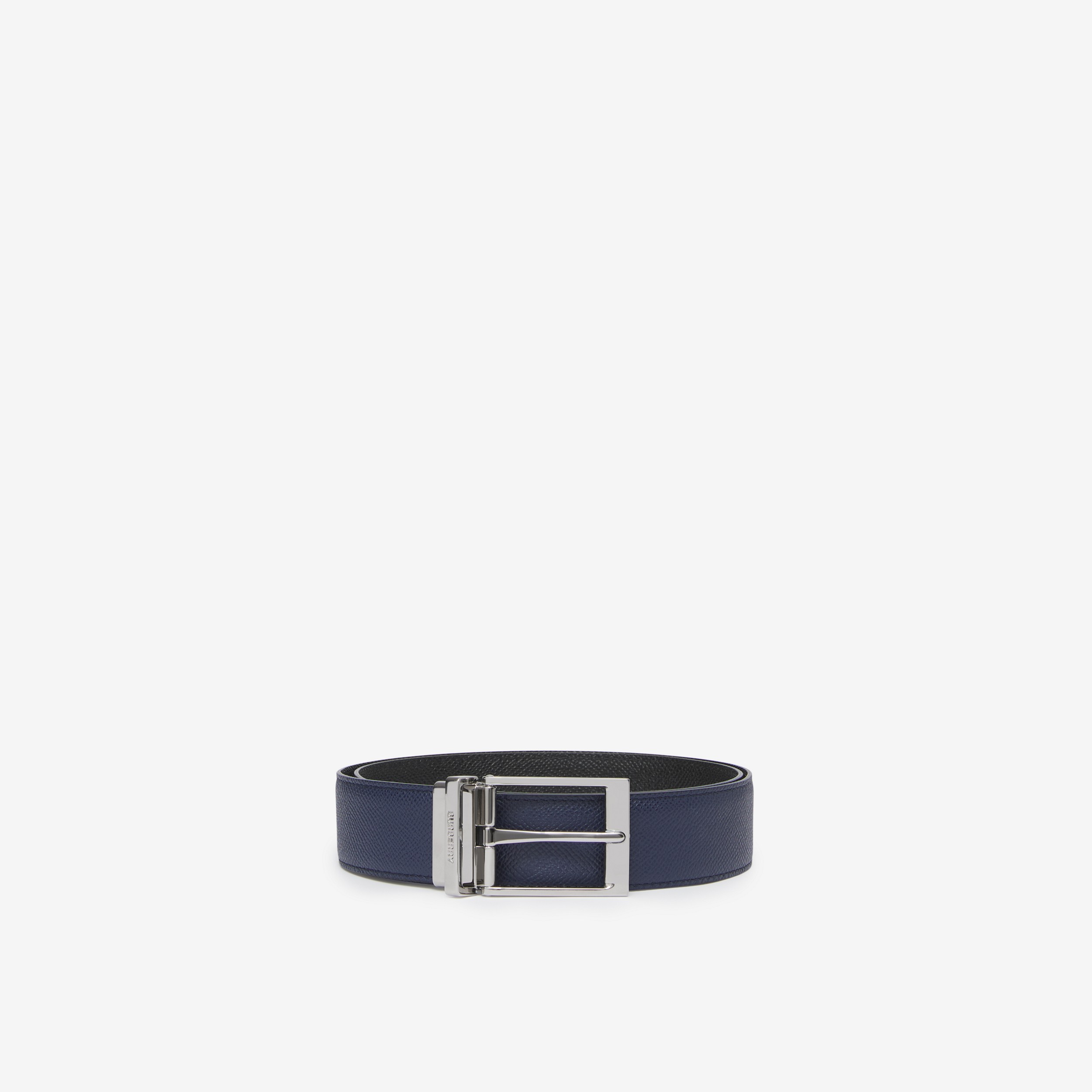 Cinturón reversible en piel granulada (Azul Marino/negro) - Hombre | Burberry® oficial - 2