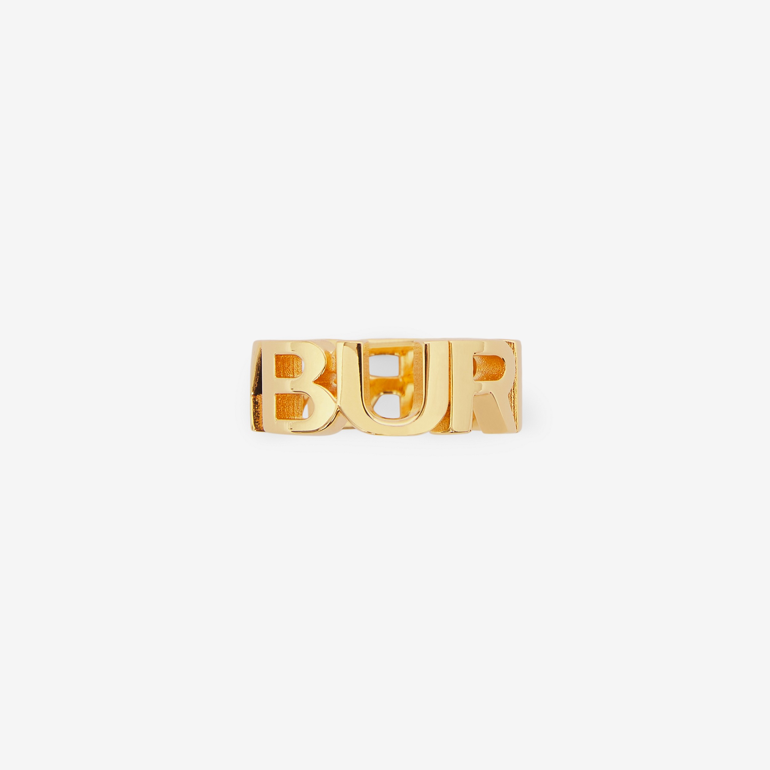 Vergoldeter Ring mit Logo (Helles Goldfarben) - Damen | Burberry® - 4