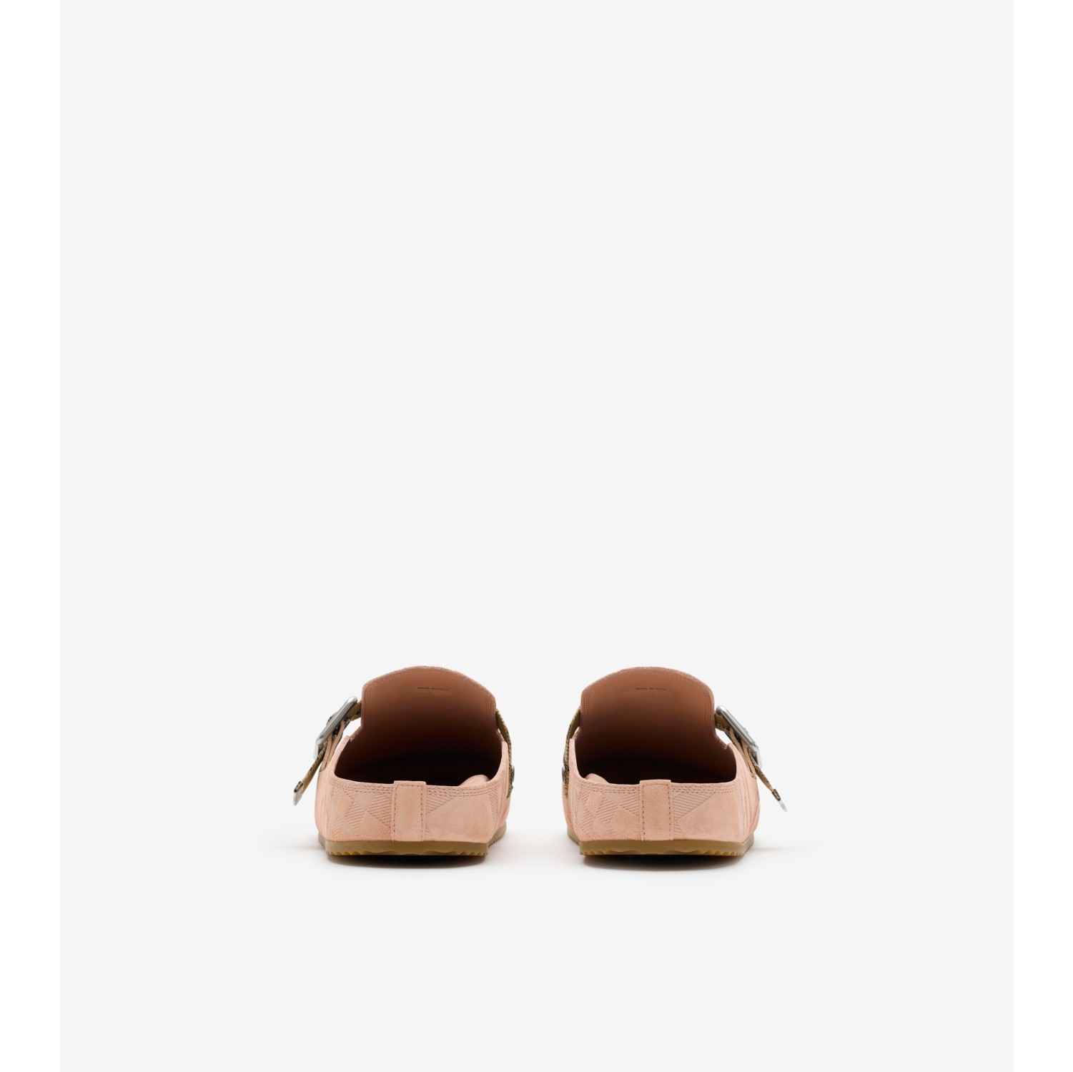 Check Suede Urchin Clogs