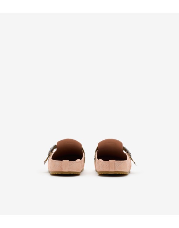Sabots Urchin en cuir velours Check
