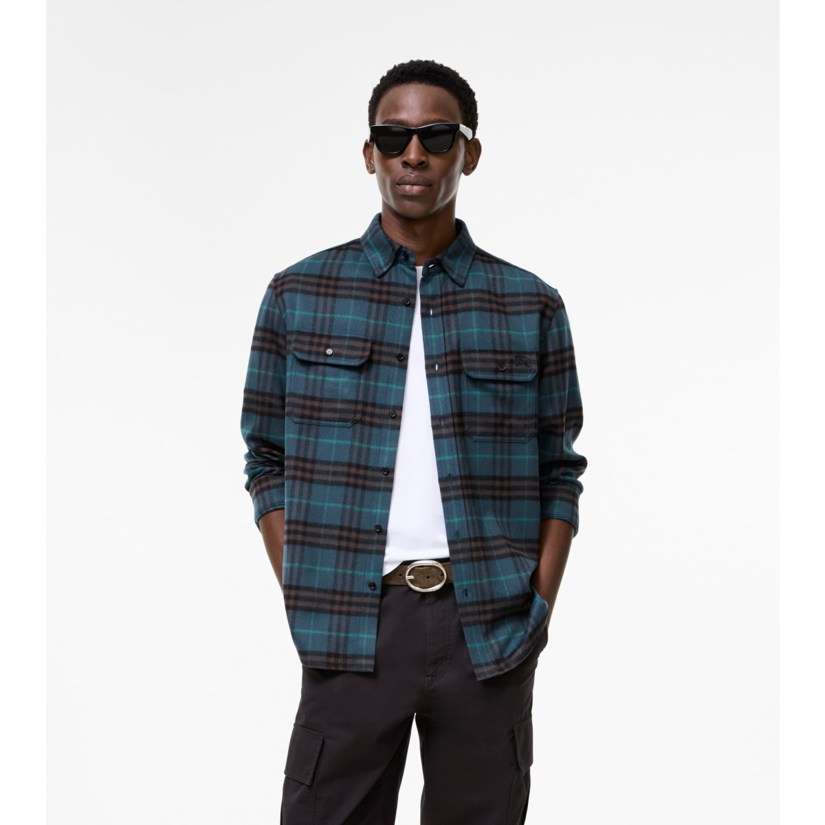  Check Wool Flannel Overshirt