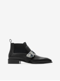 Foto do produto: botas Chelsea Shield de couro pretas masculinas