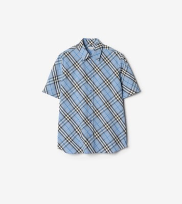 Burberry Brit メンズシャツ 水色 S ブルー（青）系 Burberry(バーバリー) シャツ(メンズ) - ブランド通販