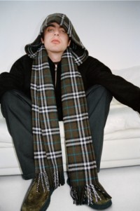 Lennon Gallagher modelling for Burberry Summer 2025 