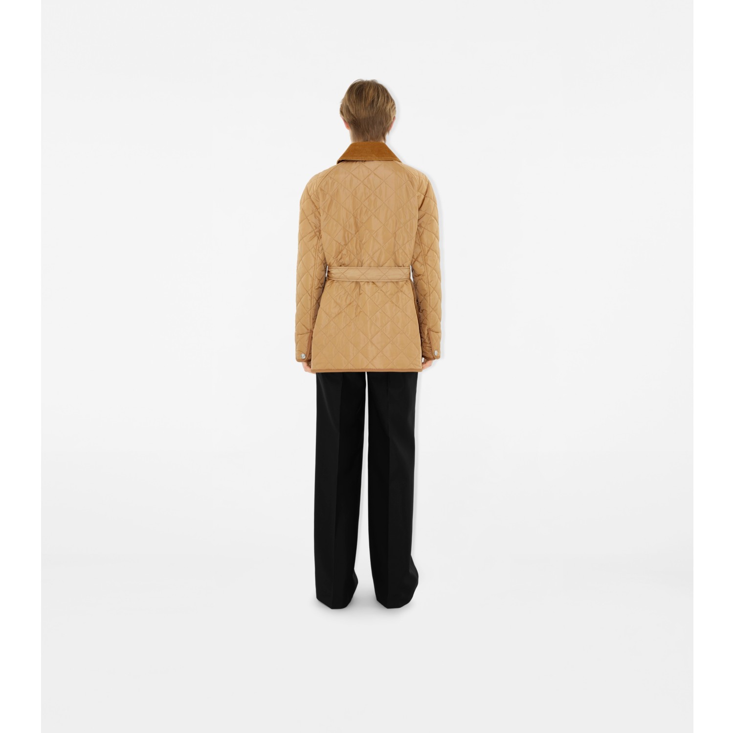 Burberry 6A ネイビーキルティングコート