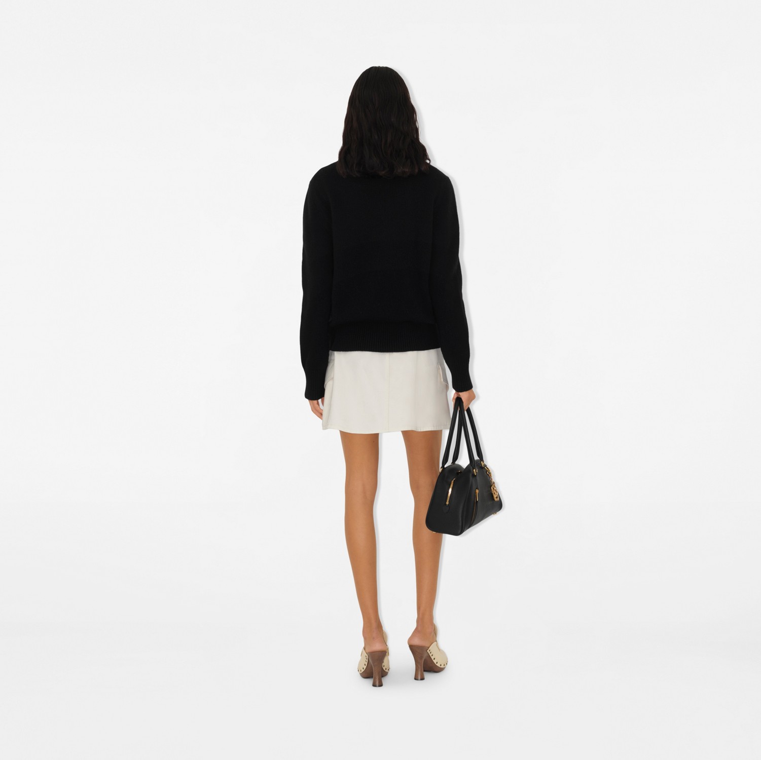 EKD Wool Cashmere Sweater in Black - Women | Burberry® Official EKD Wool Cashmere Sweater in Black - Women | Burberry® Official