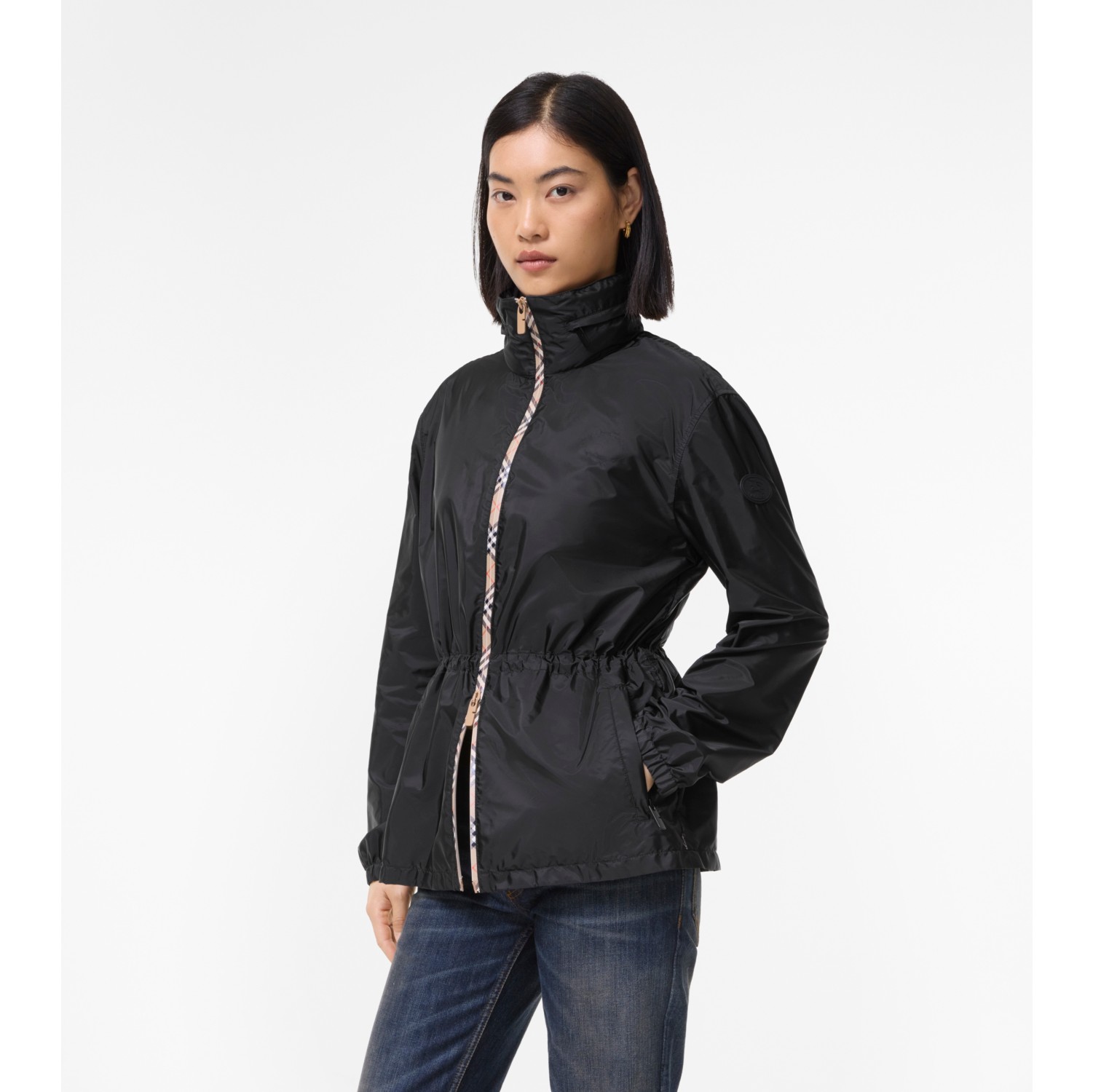 Short Nylon Blackpool Parka in Black - Women | Burberry® Official