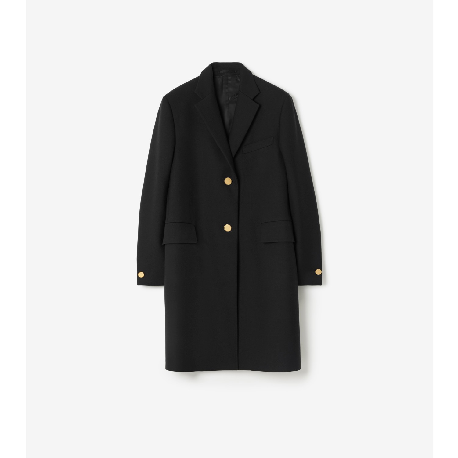 Black tailored 2024 womens coat