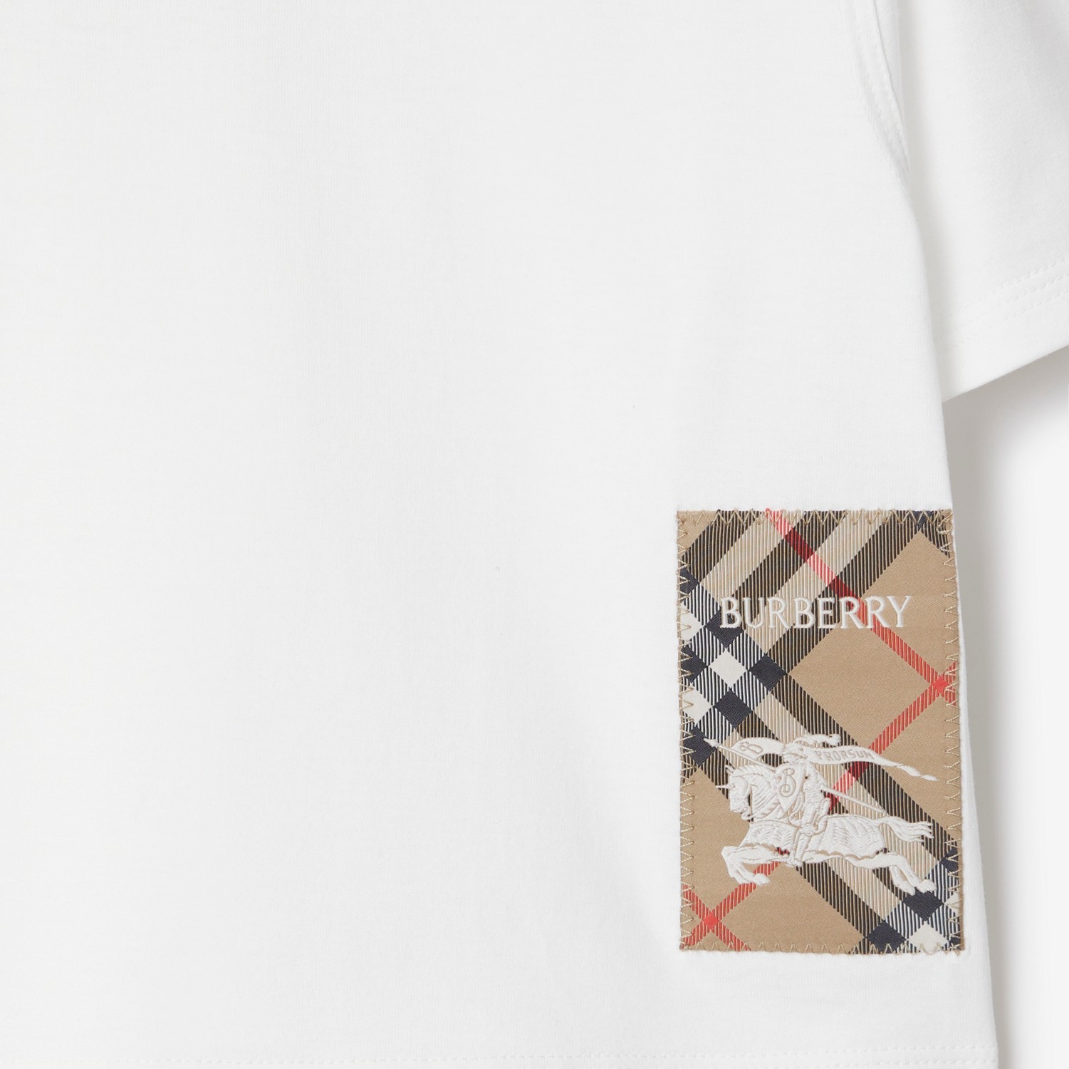 チェックラベル コットンTシャツ (ホワイト) | Burberry®公式サイト チェックラベル コットンTシャツ (ホワイト) | Burberry®公式サイト