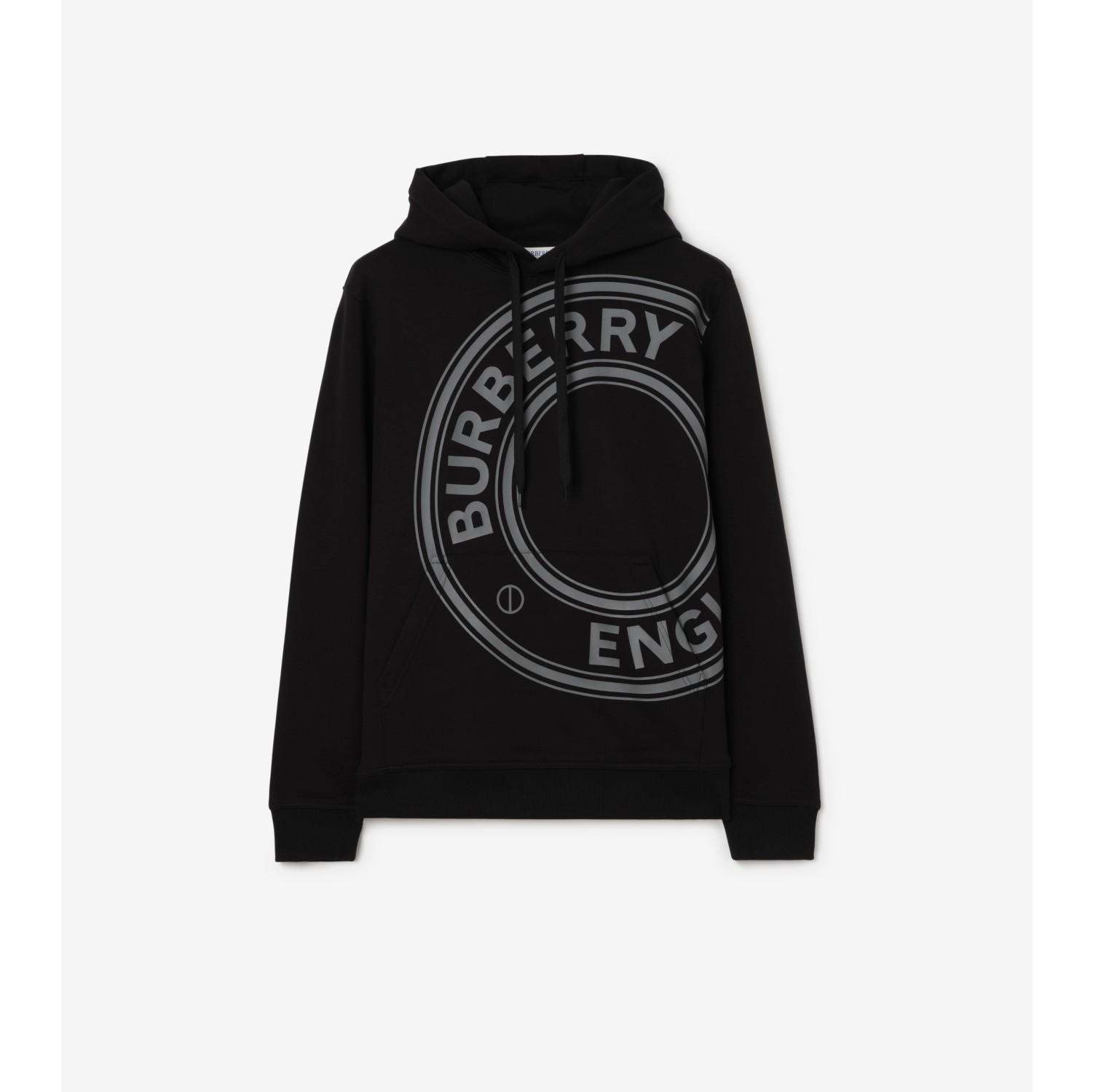 ロゴグラフィック コットンフーディー (ブラック) - メンズ | Burberry