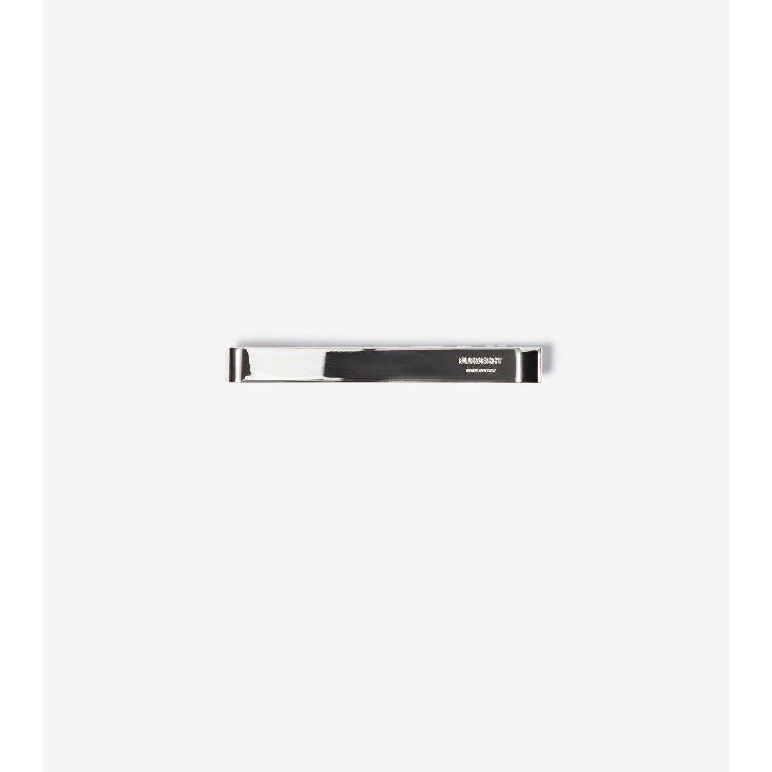 Logo Detail Palladium-plated Tie Bar - Men