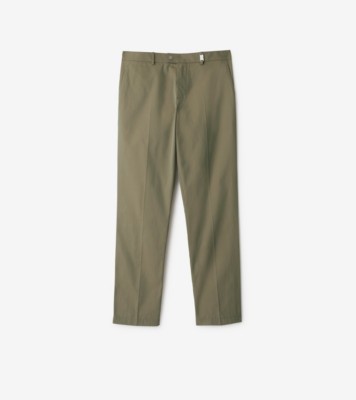 Cotton Chinos in Tent - Men | Burberry® Official