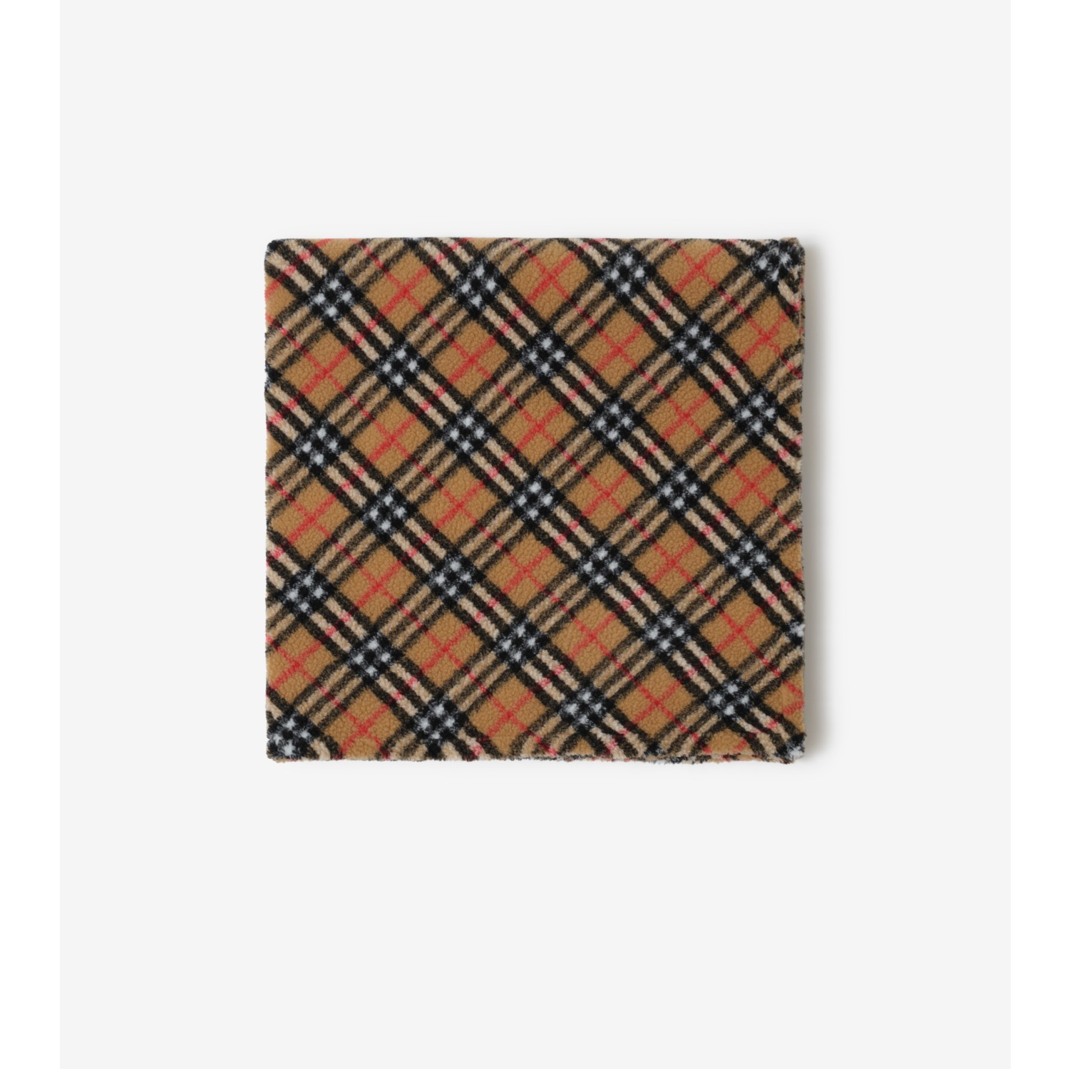 Check Fleece Baby Blanket in Archive beige Children Burberry Official