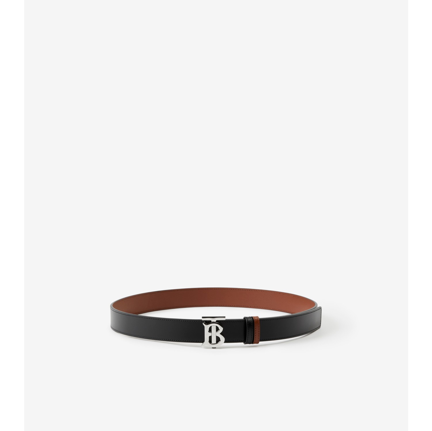 Burberry Monogram-Buckle Belt - Black