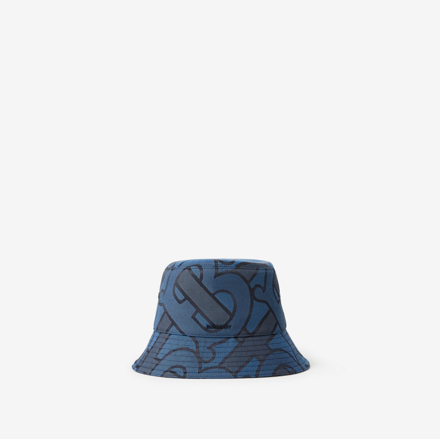 Monogram Cotton Blend Jacquard Bucket Hat in Navy | Burberry® Official