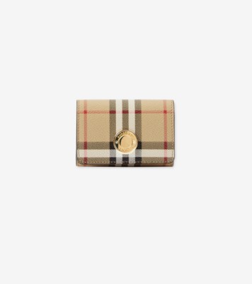 BURBERRY - Chase Check Motif Card Case