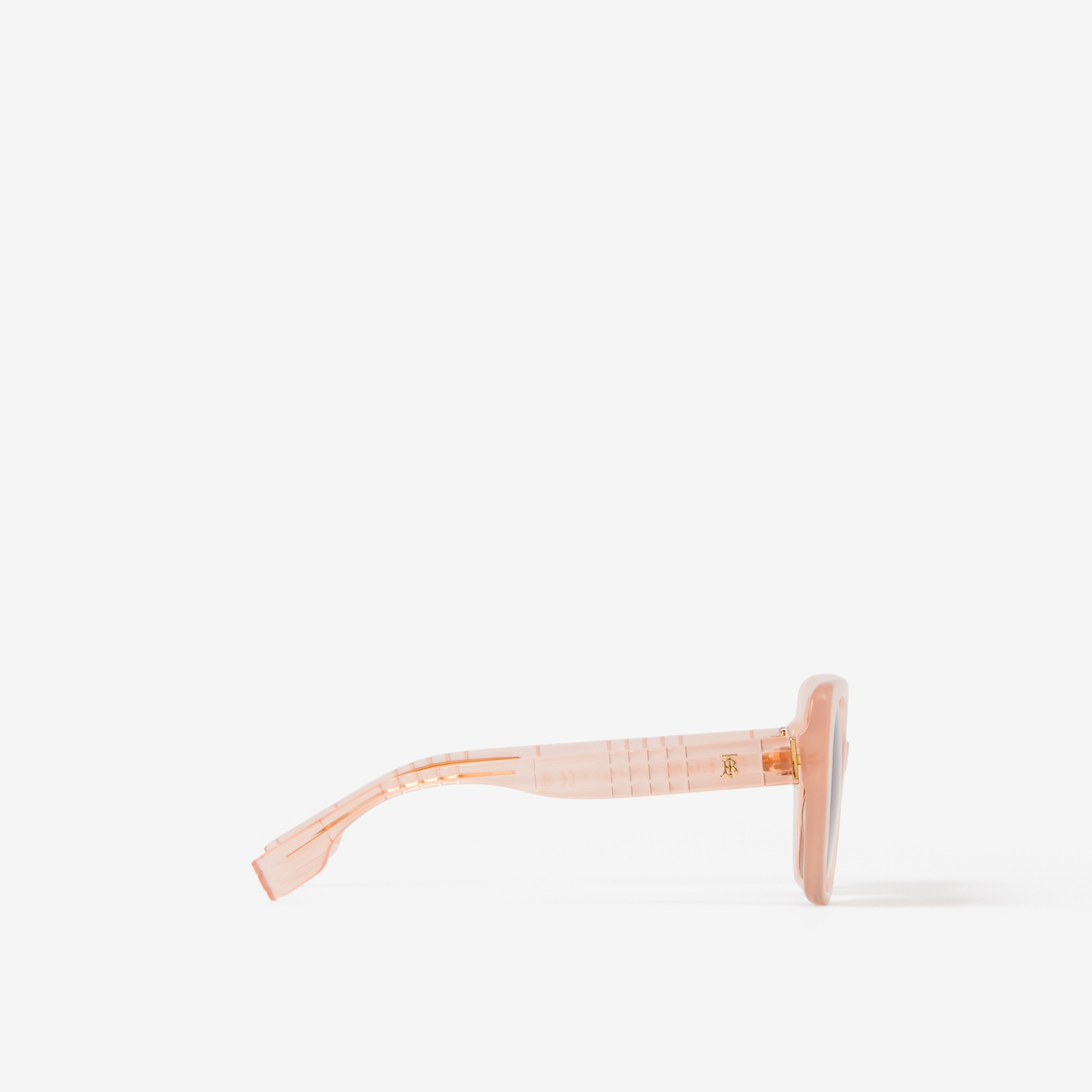 Oversized Square Frame Lola Sunglasses in Dusky Pink - Women | Burberry® Official - 2