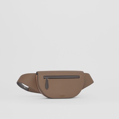 tan leather bum bag