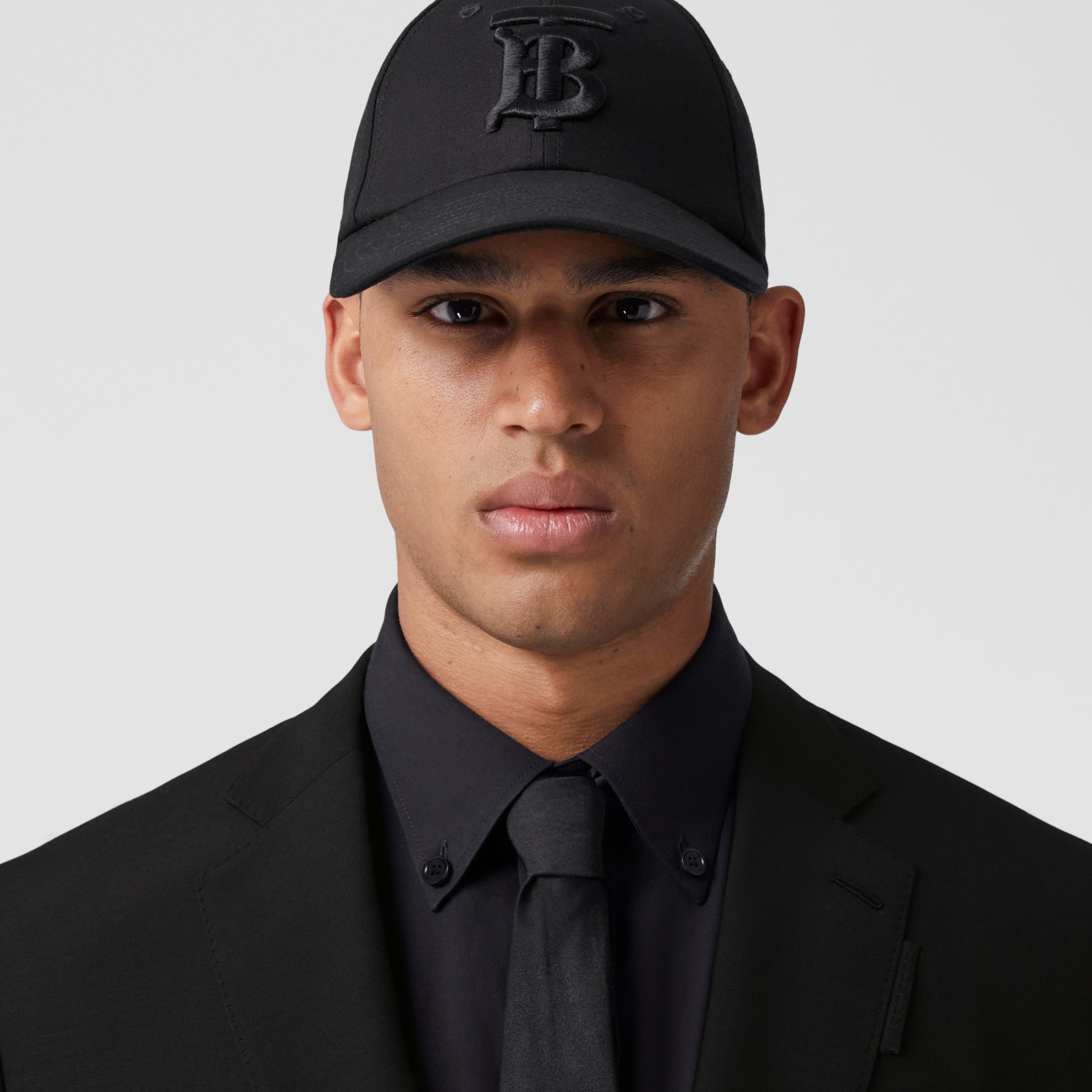 Classic Fit Wool Mohair Tailored Jacket in Black Men Burberry® Official