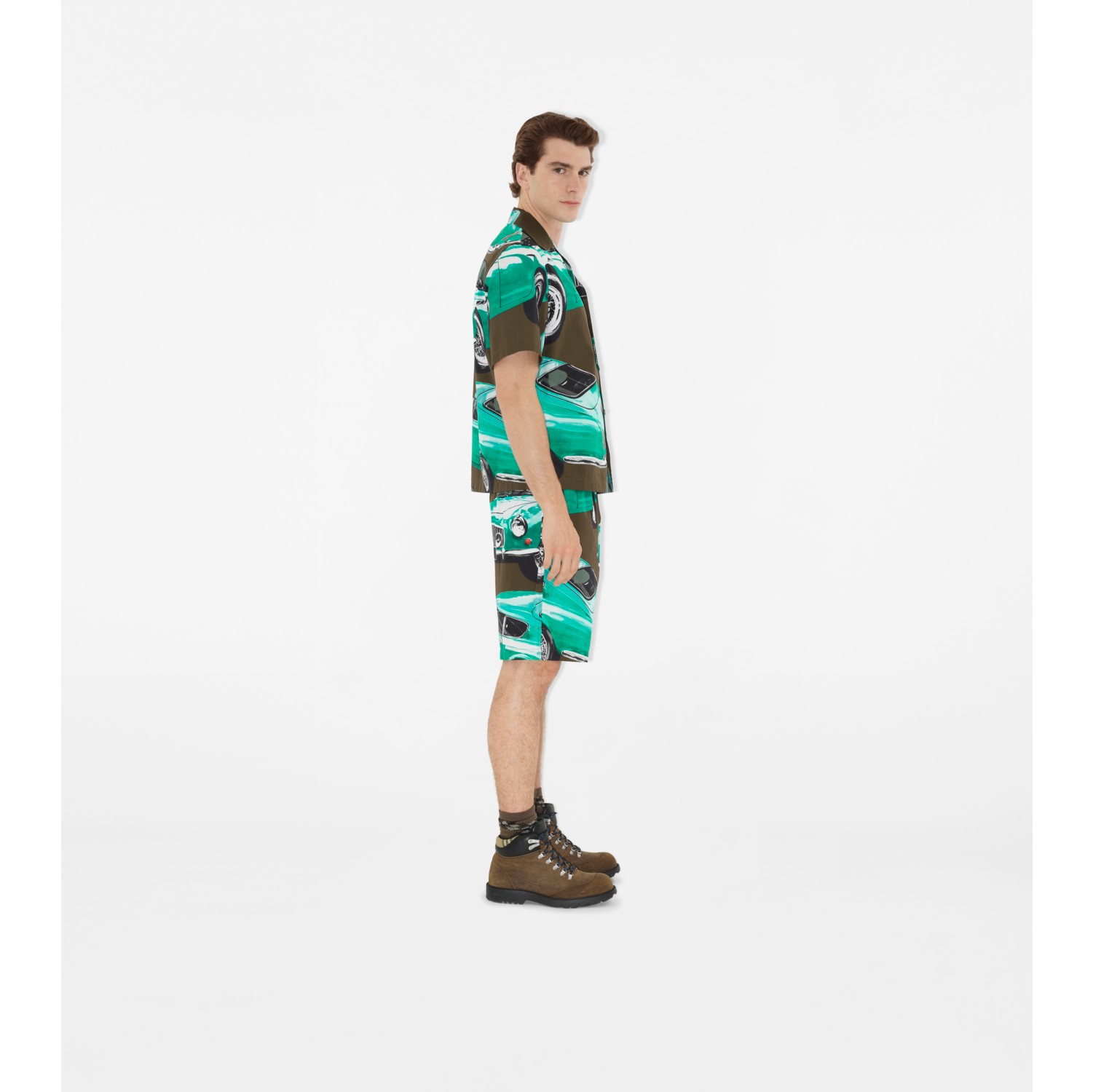 Car Cotton Poplin Shorts