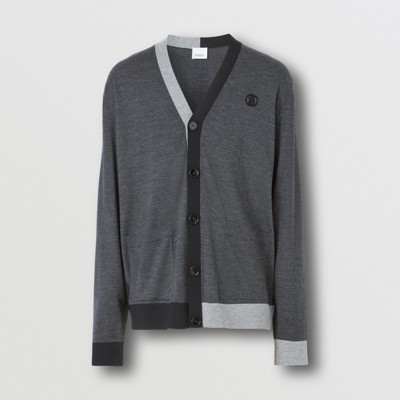 burberry cardigan mens