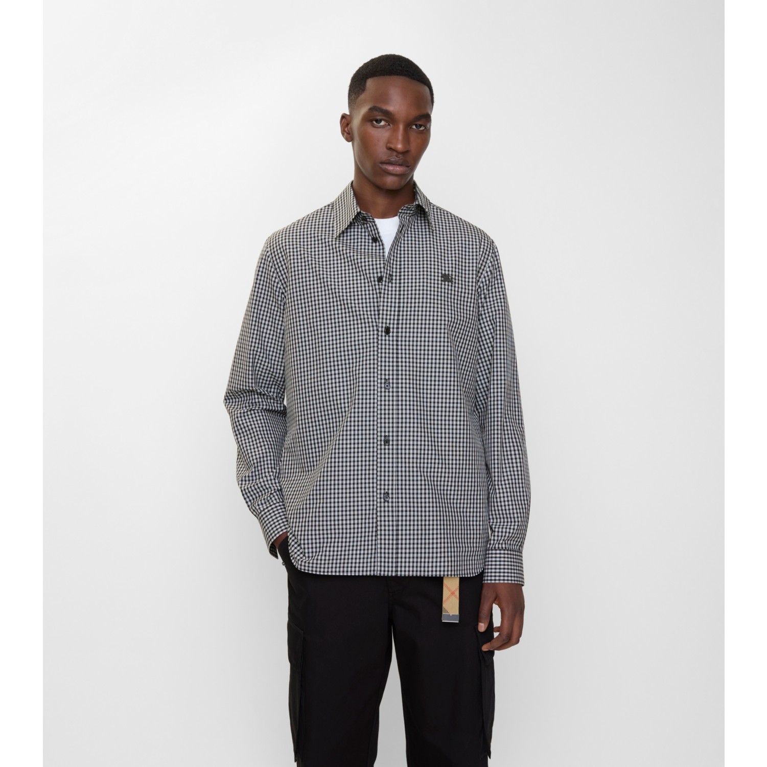 Relaxed Fit Check Cotton Shirt
