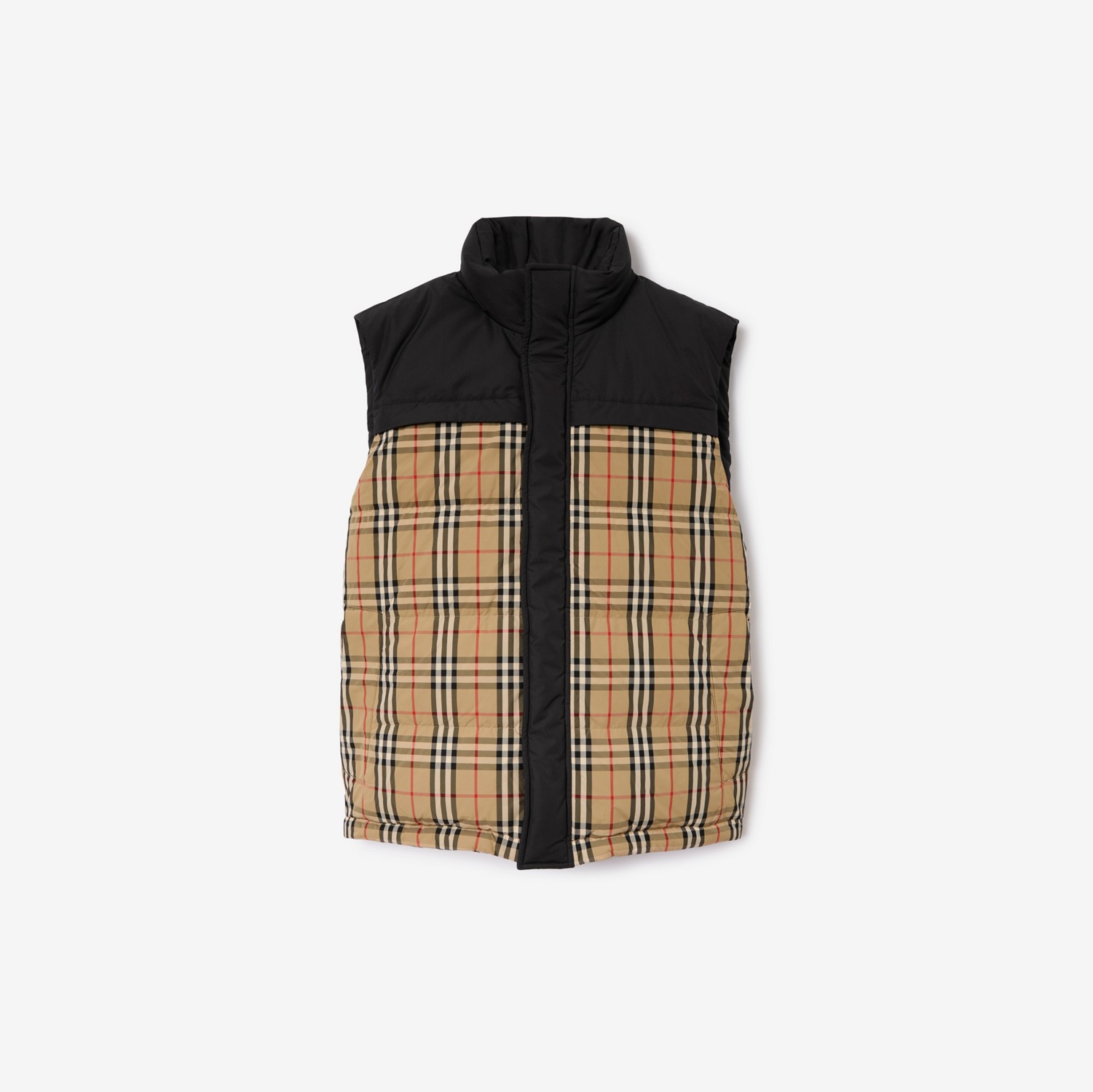 Reversible Puffer Gilet in Archive beige - Men | Burberry® Official