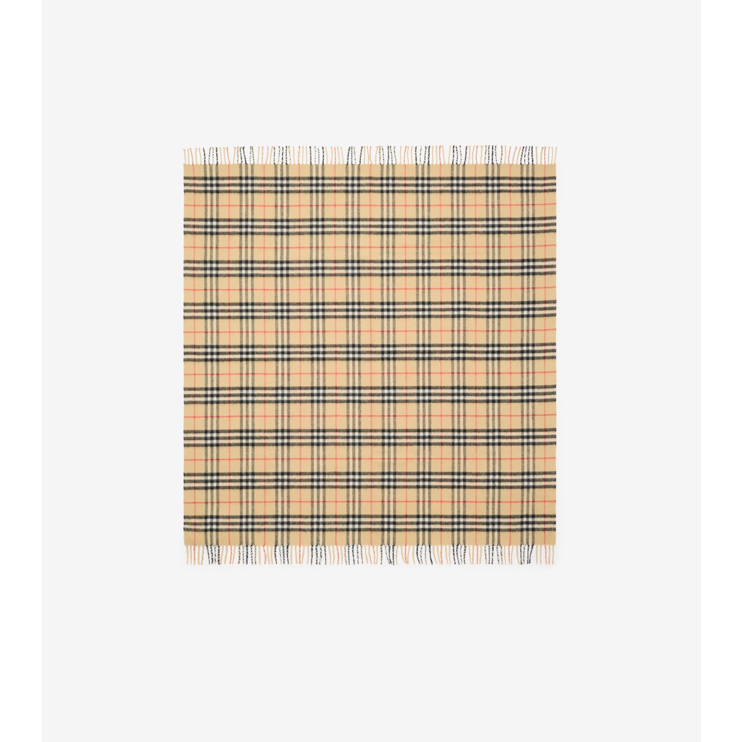 チェック ウール ベイビーブランケット