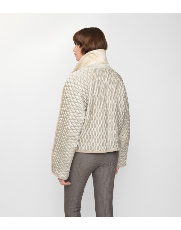 Cropped Quilted Nylon Floriston Jacket