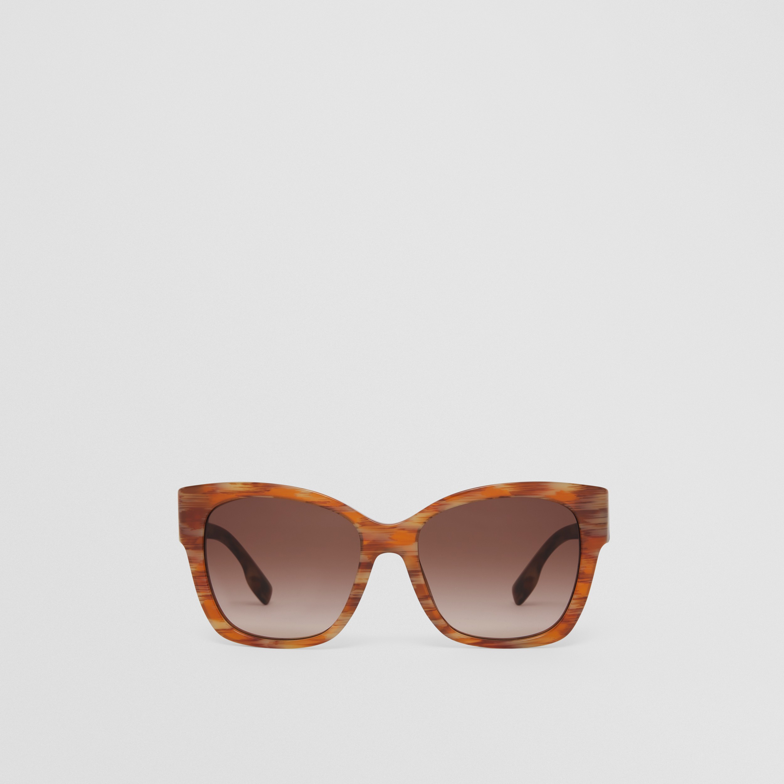 Monogram Motif Square Frame Sunglasses in Deer Print - Women | Burberry® Official - 1