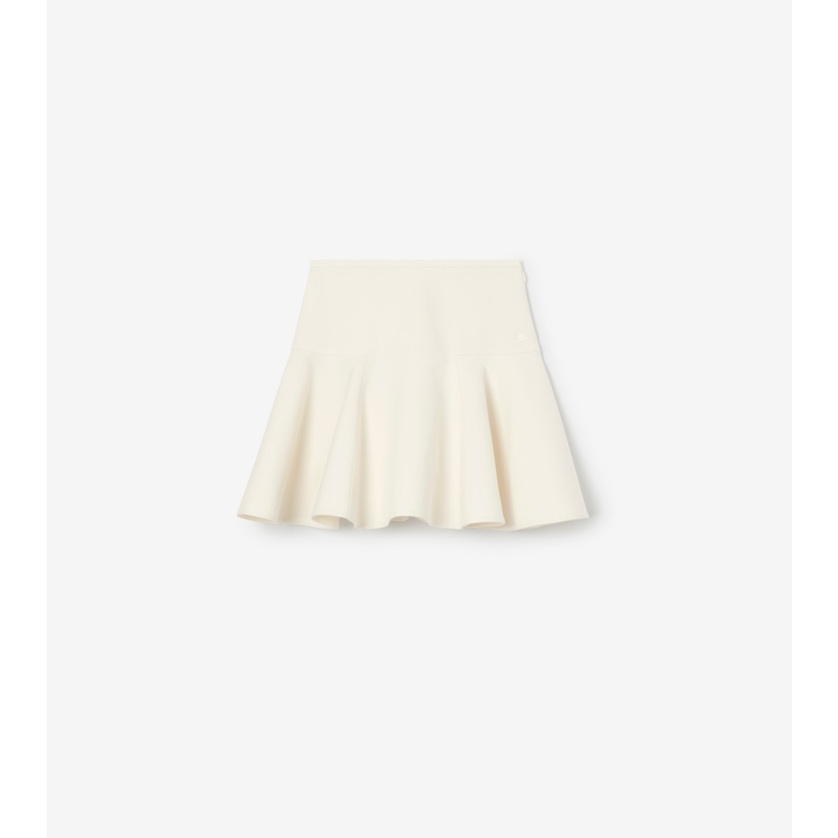  Check Fit-and-flare Cotton Mini Skirt